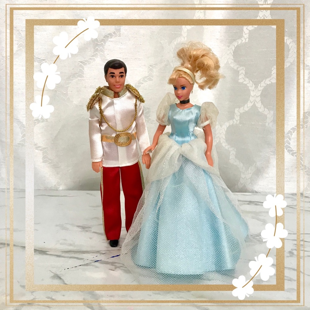 90’s Vintage Cinderella and Prince Charming doll